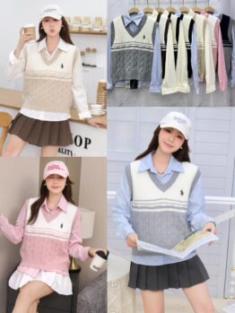 MMJ 1056 Kemeja + Vest ( 2 in 1 )