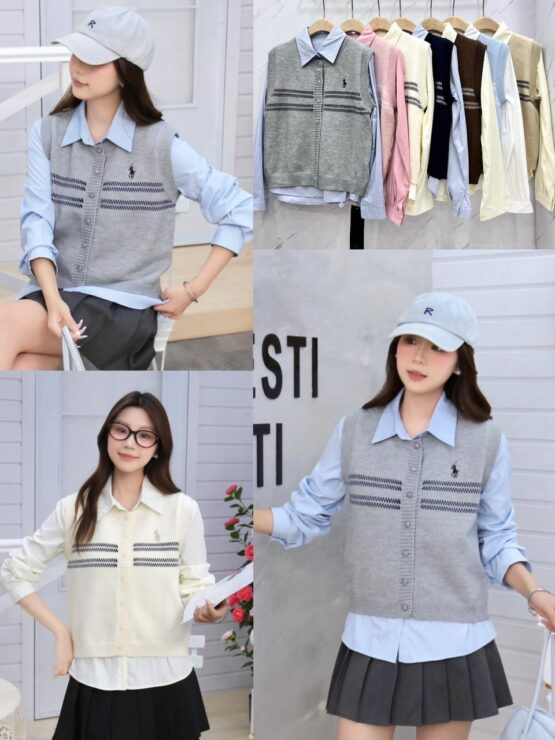 MMJ 1050 Kemeja + Vest ( 2 in 1 )